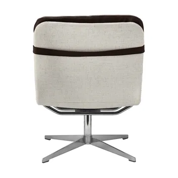 Loholm Sessel mit Drehfunktion - Dunkelbraunes Leder-Bern Beige 0341 - 1898