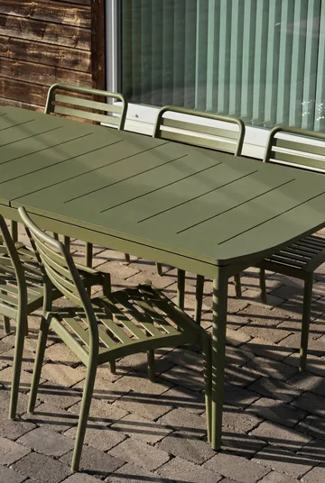 Marsala ausziehbarer Esstisch - Moss green, 208–288 cm - 1898