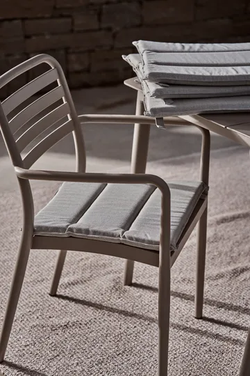 Marsala ausziehbarer Tisch 208–288 cm + 4 Stück Messina Stuhl, Taupe - 1898