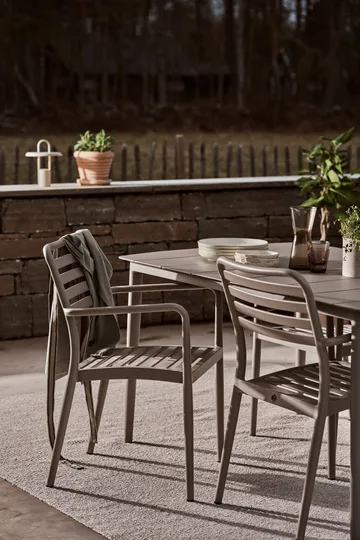 Marsala ausziehbarer Tisch 208–288 cm + 6 Stück Messina Stuhl, Taupe - 1898