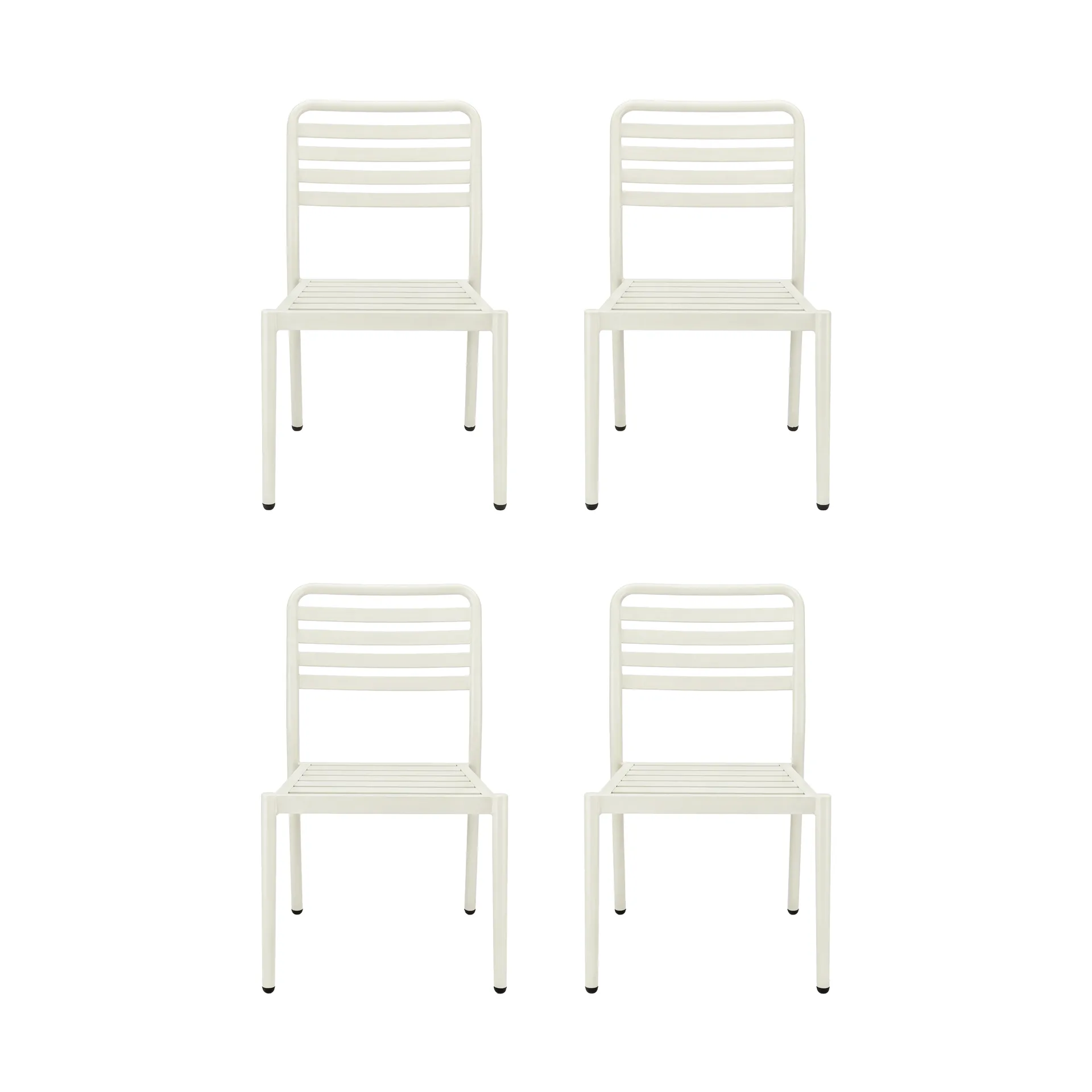 Messina Stuhl, Off white, 4er-Pack,  1898