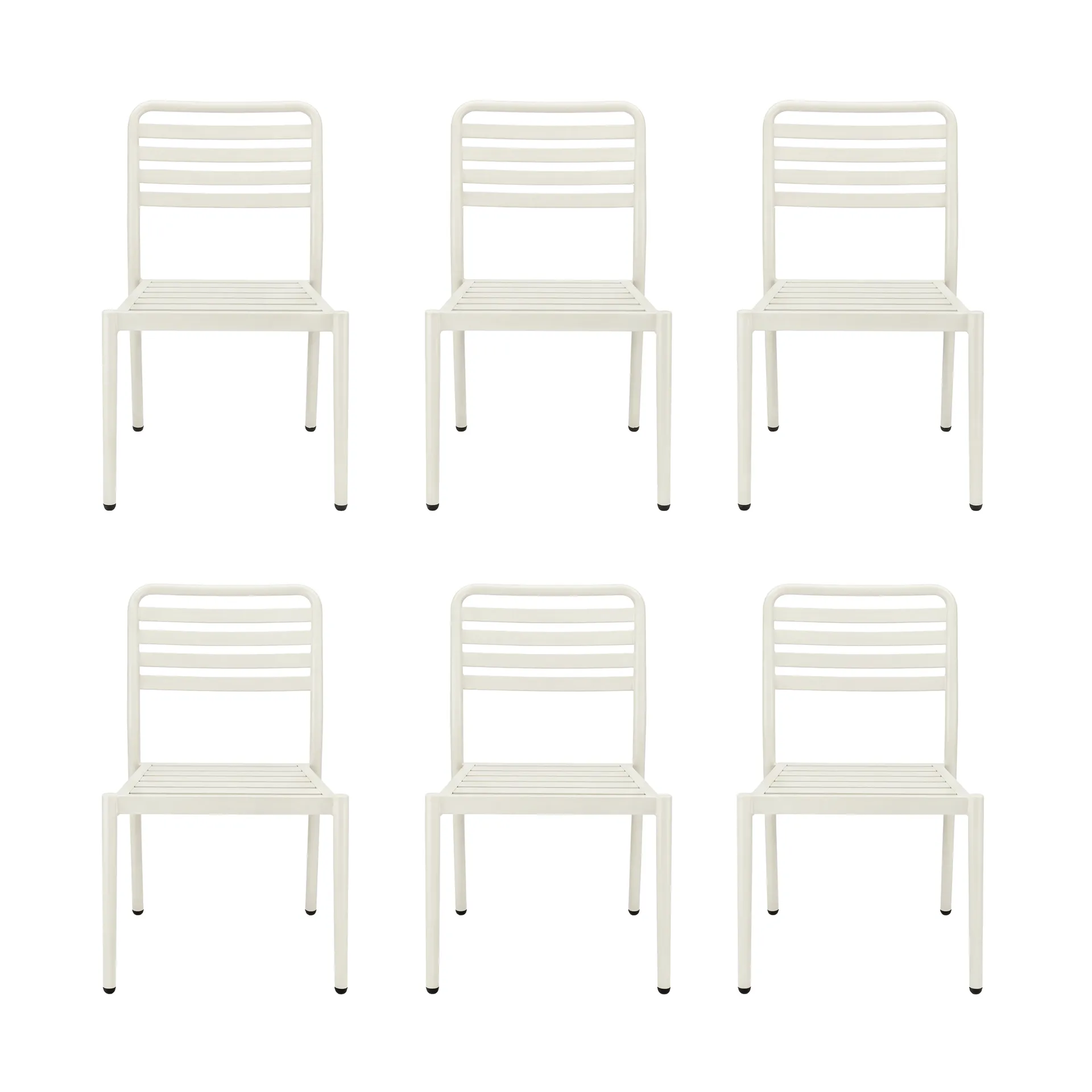 Messina Stuhl, Off white, 6er-Pack,  1898