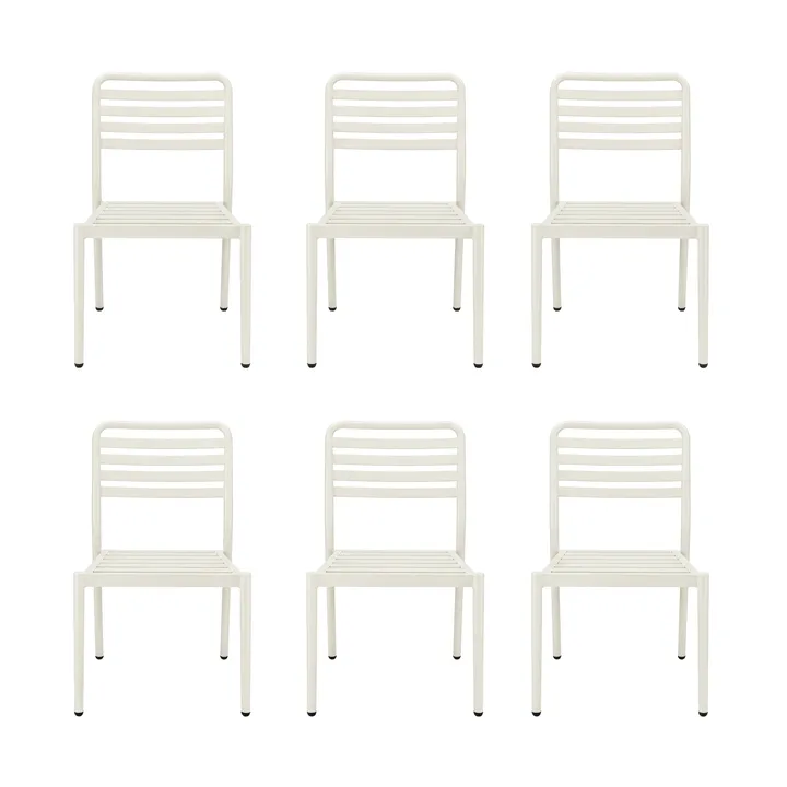 Messina Stuhl, Off white, 6er-Pack - 1898