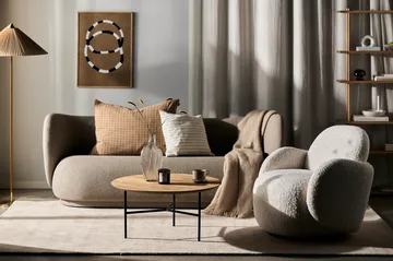 Mo Sessel mit Drehfunktion - Glore White 1243 - 1898