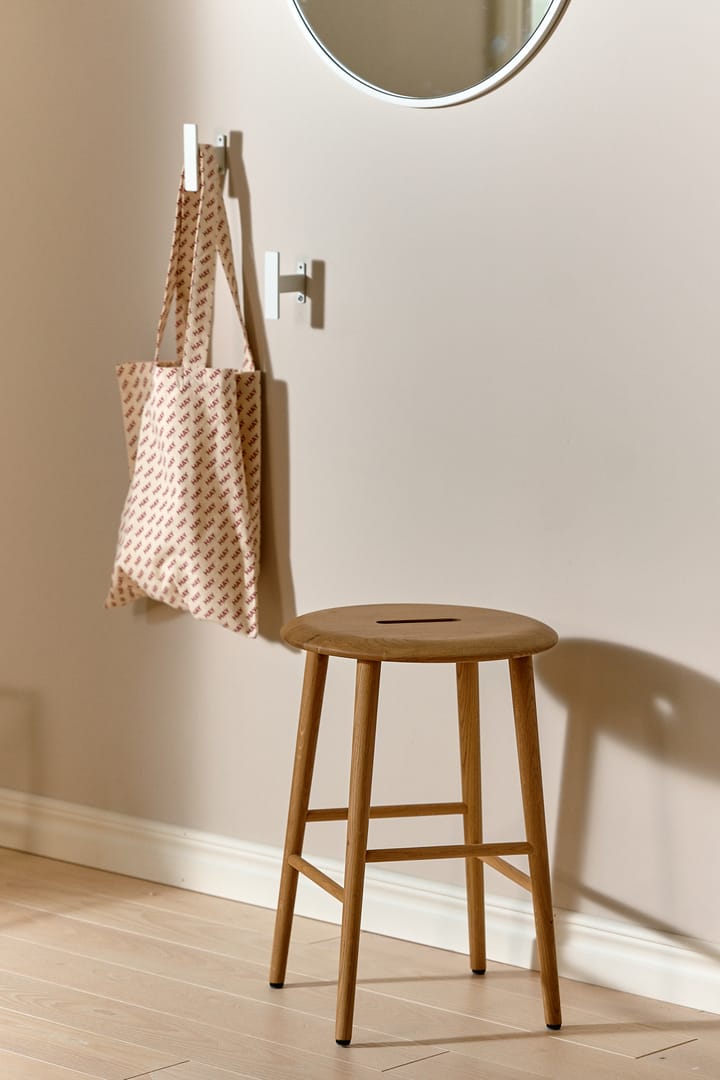 Norrabo Hocker 45 cm, Natur lackierte Eiche 1898