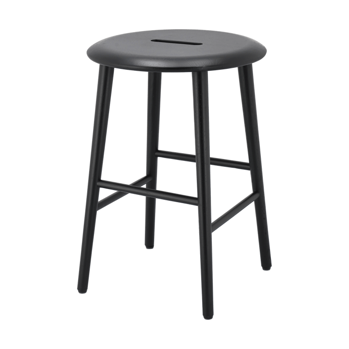 Norrabo Hocker 45 cm - Schwarz lackierte Eiche - 1898