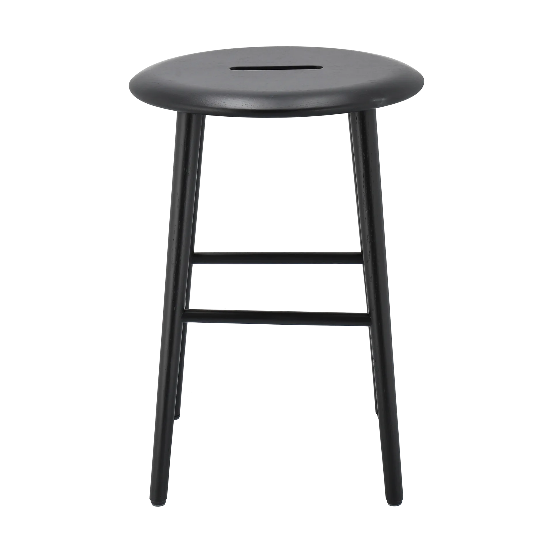 Norrabo Hocker 45 cm, Schwarz lackierte Eiche 1898