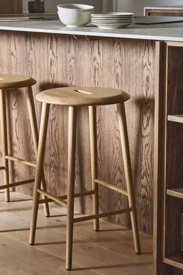 Norrabo Hocker 65 cm - Natur lackierte Eiche - 1898