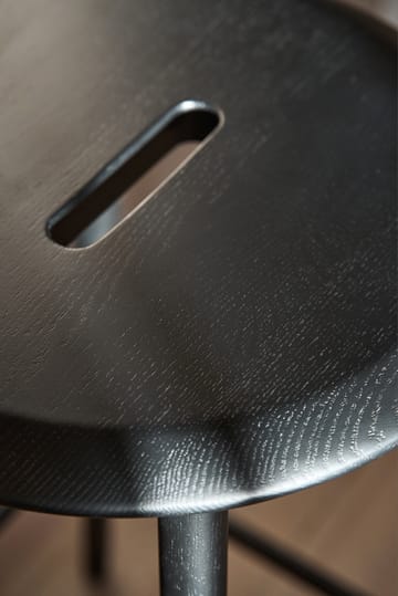 Norrabo Hocker 65 cm - Schwarz lackierte Eiche - 1898