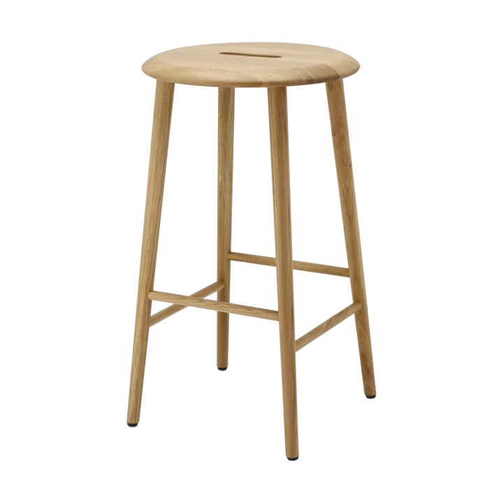 Norrabo runder Barhocker 65 cm - Natur lackierte Eiche - 1898