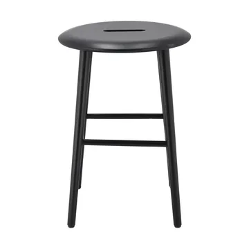 Norrabo runder Hocker 53 cm - Schwarz lackierte Eiche, Ø38x53 cm - 1898