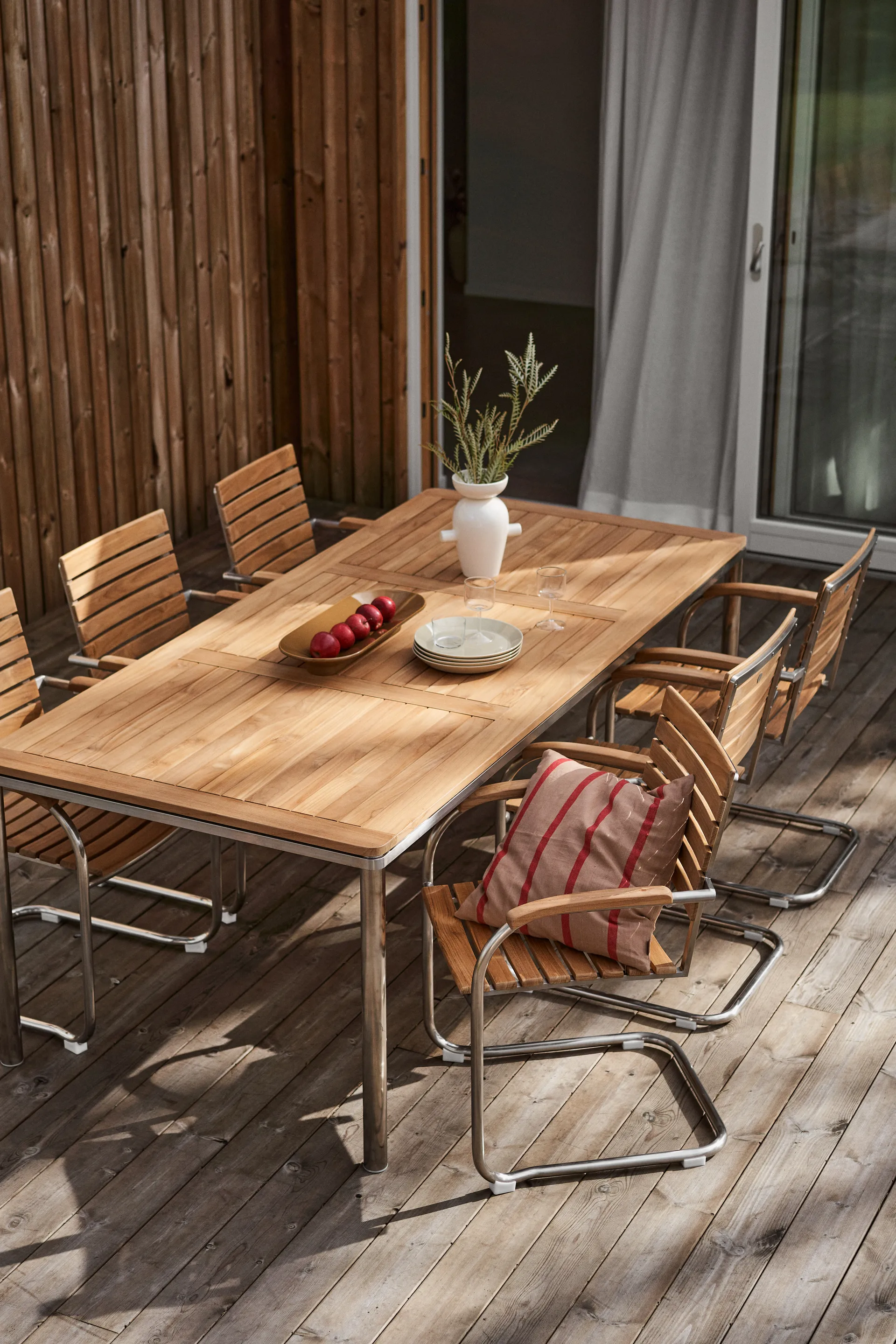 Rörvik Stuhl, Teak-Edelstahl 1898