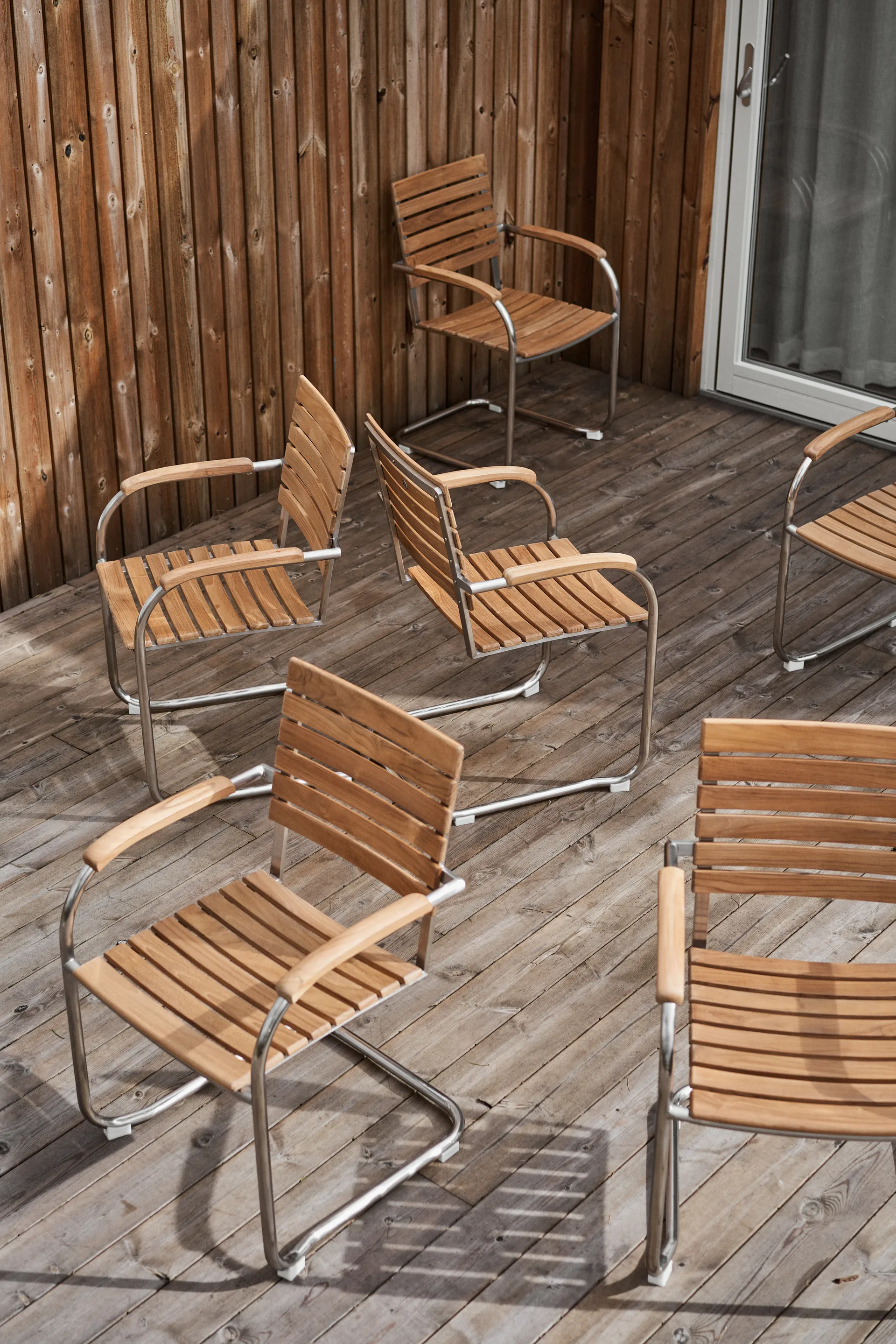 Rörvik Stuhl, Teak-Edelstahl 1898