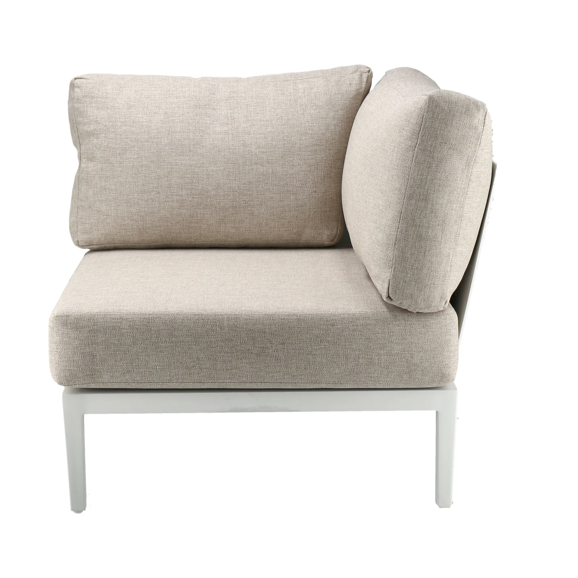 Santander Modulsofa Eckmodul, Weiß-beige 1898