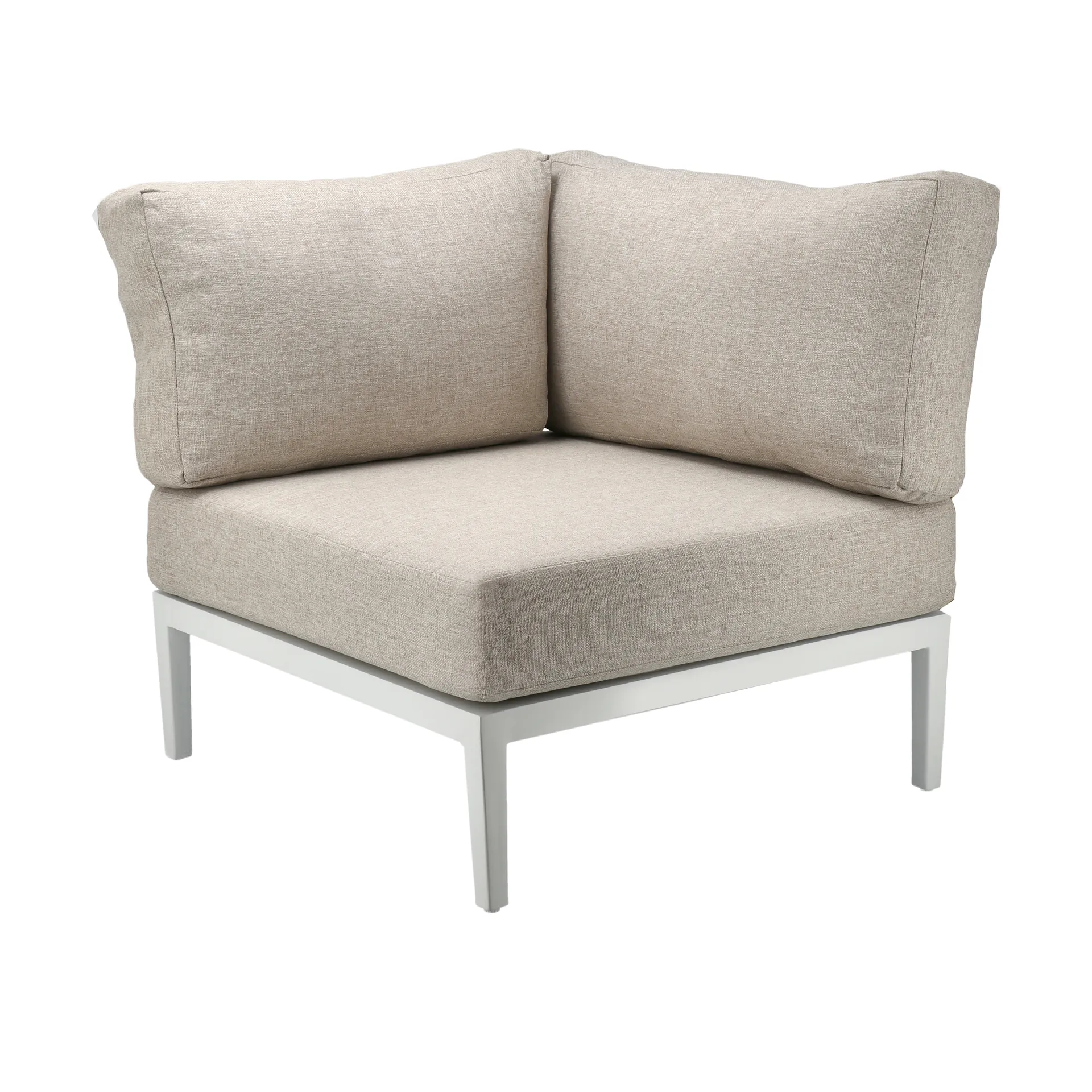 Santander Modulsofa Eckmodul, Weiß-beige 1898