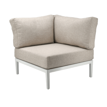 Santander Modulsofa Eckmodul - Weiß-beige - 1898