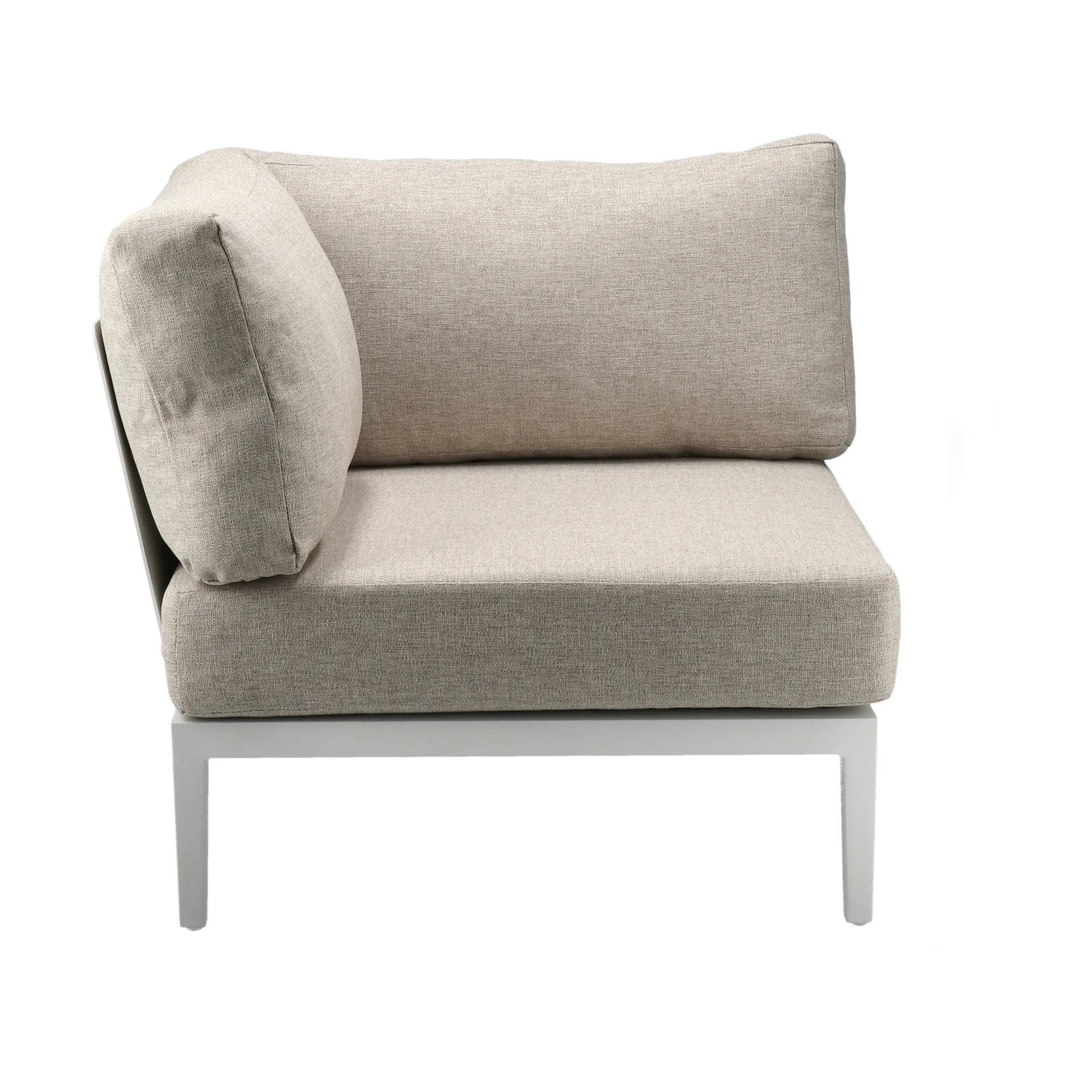 Santander Modulsofa Eckmodul, Weiß-beige 1898