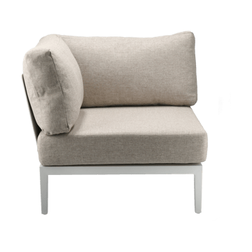 Santander Modulsofa Eckmodul - Weiß-beige - 1898