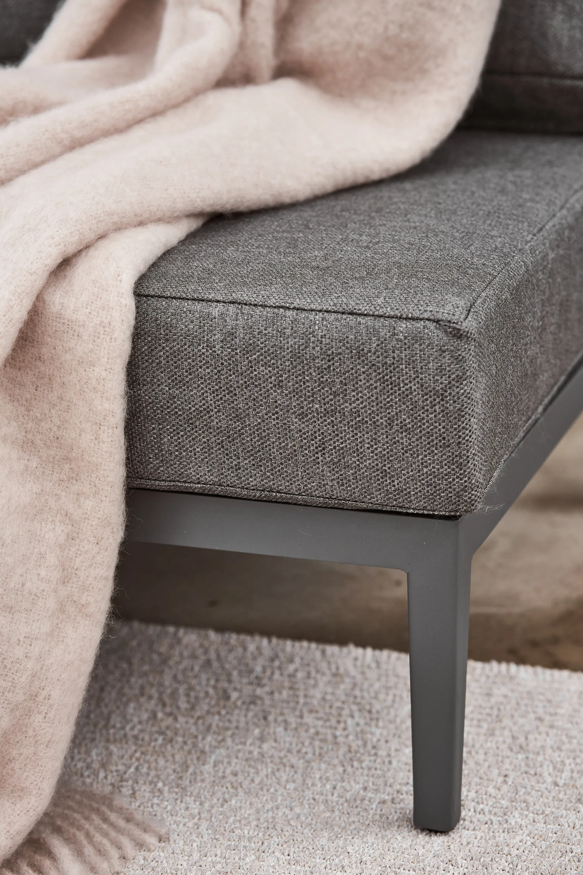 Santander Modulsofa Mittelmodul, Grau 1898