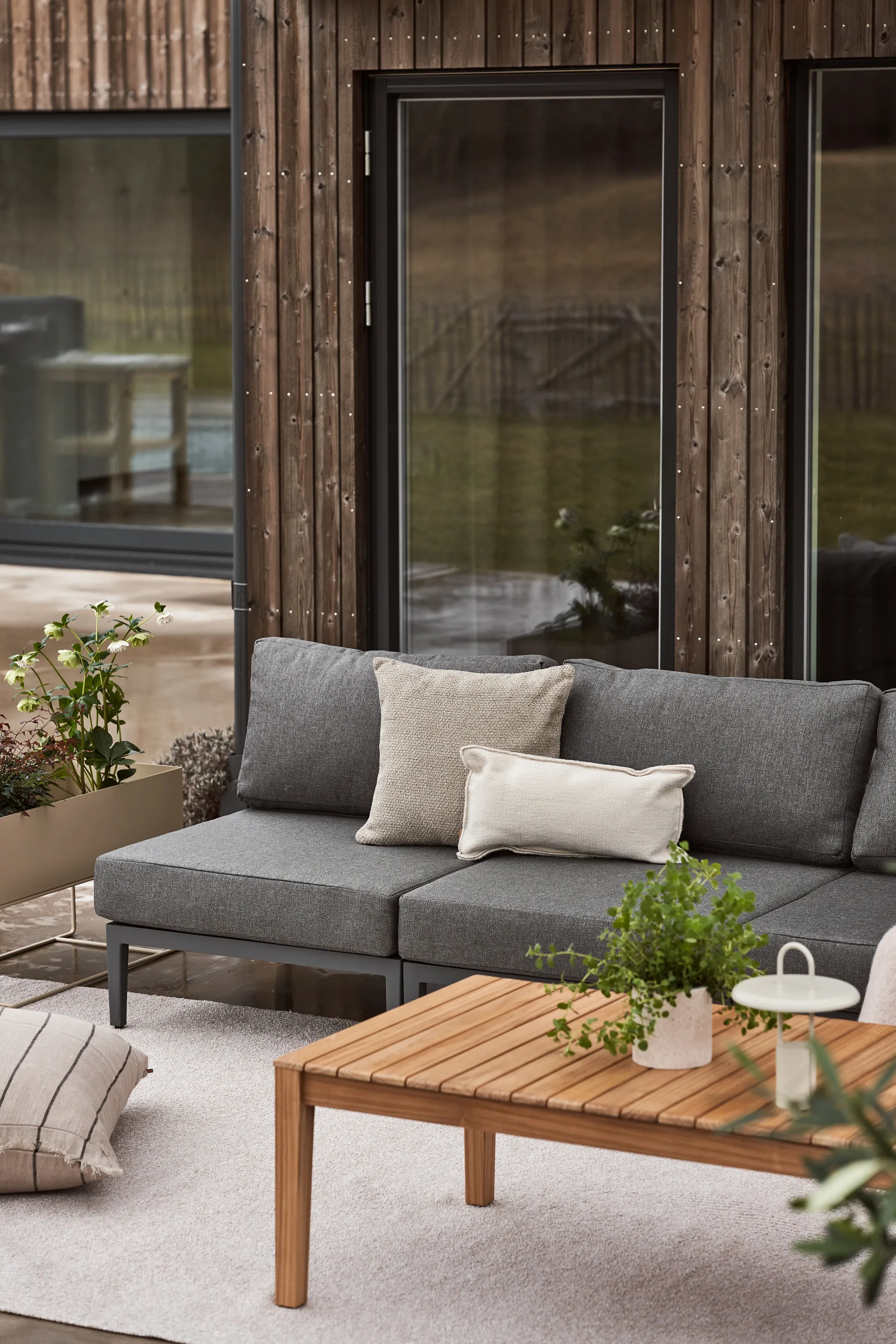 Santander Modulsofa Mittelmodul, Grau 1898