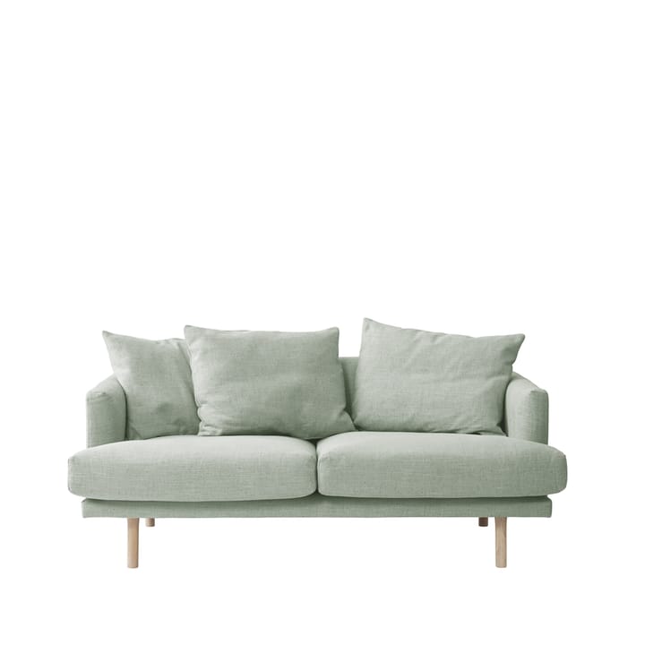 Sjövik 2,5-Sitzer Sofa - Bern 0345 green, Eichenholzbeine weiß geölt - 1898