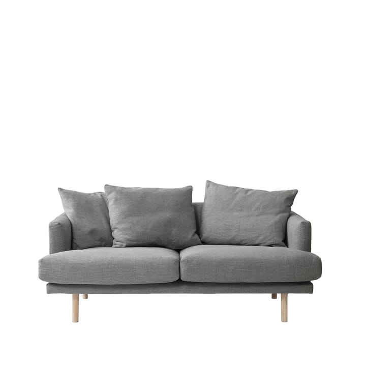 Sjövik 2,5-Sitzer Sofa - Bern 0349 dark grey, Eichenholzbeine weiß geölt - 1898