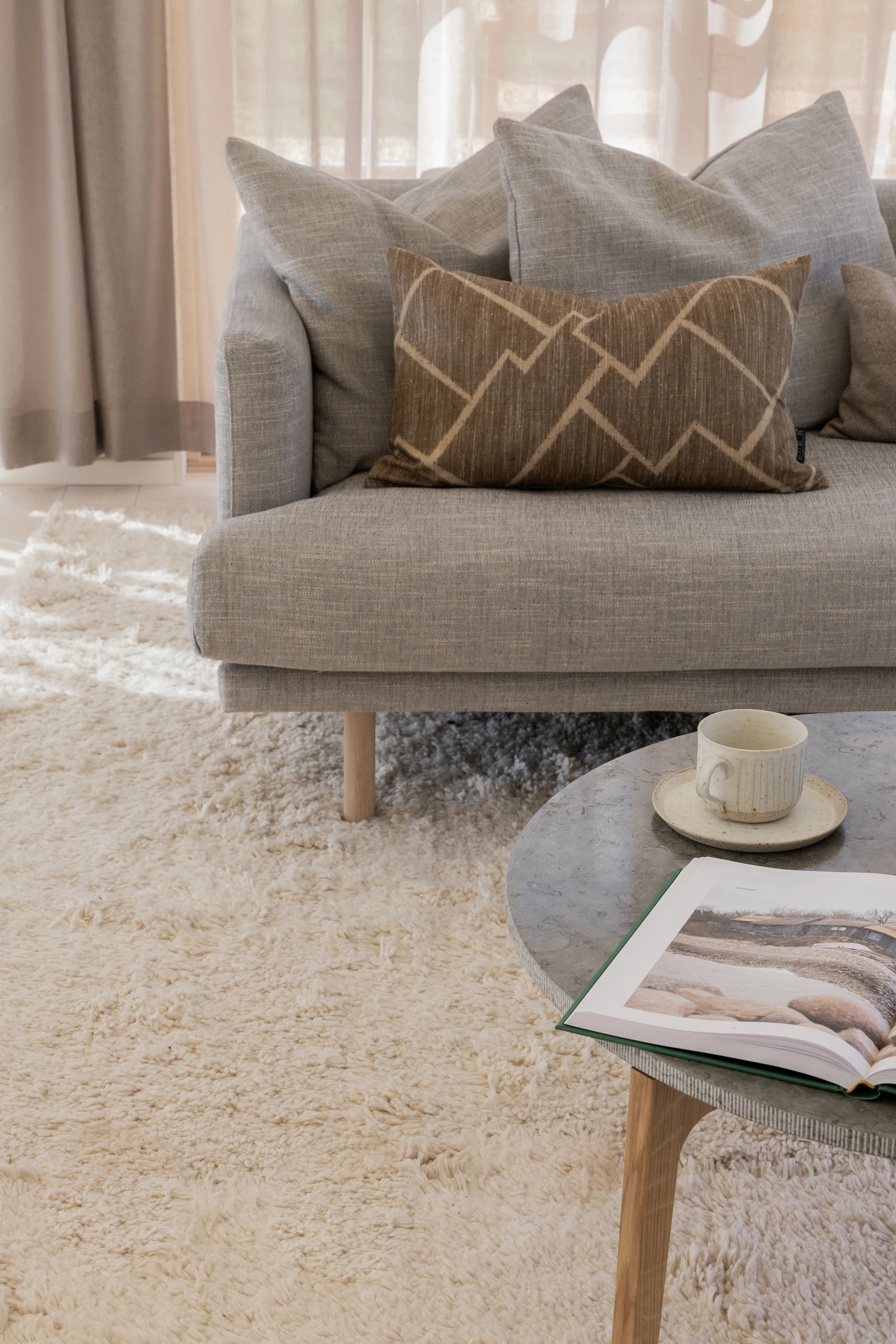 Sjövik 3-Sitzer Sofa, Bern 0348 grau 1898