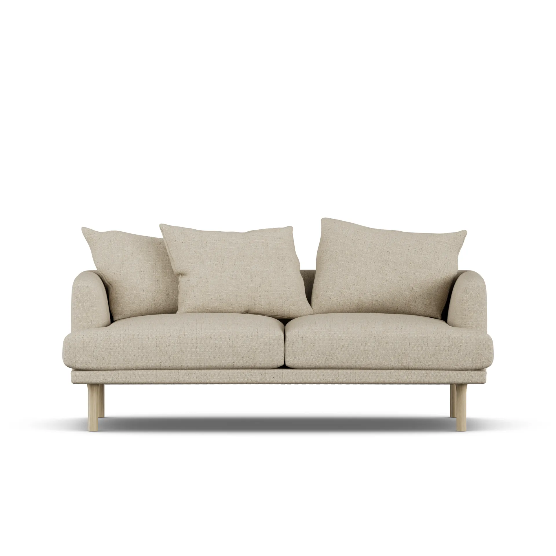 Sjövik Sofa, Bern Beige 0341-Eiche weiß geölt, 2,5-sitzig 1898