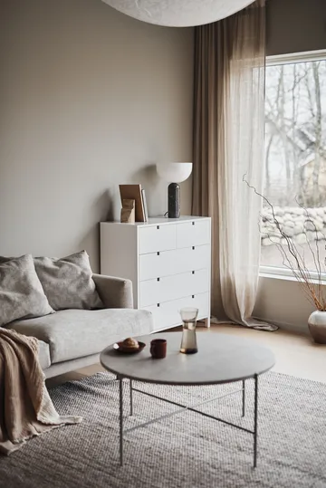 Sjövik Sofa - Bern Beige 0341-Eiche weiß geölt, 3-sitzig - 1898