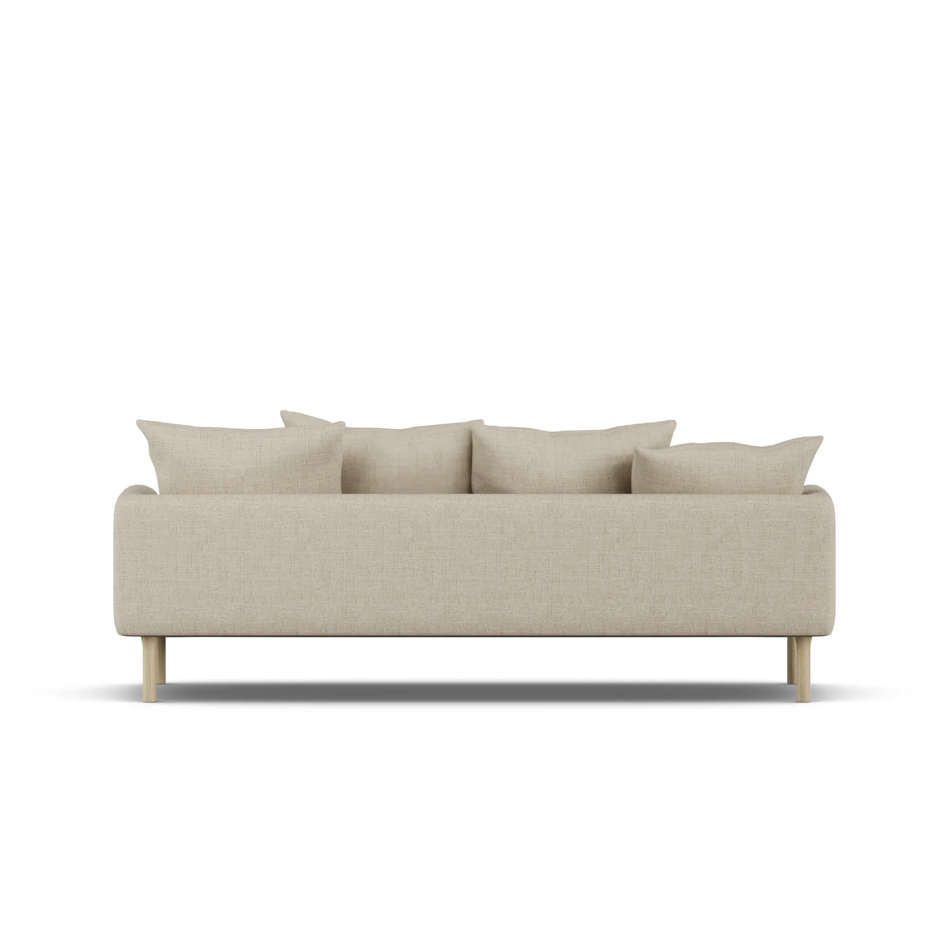 Sjövik Sofa, Bern Beige 0341-Eiche weiß geölt, 3-sitzig 1898