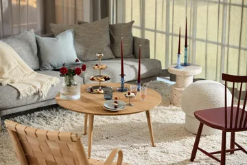 Sjövik Sofa - Bern Beige 0341-Eiche weiß geölt, 3-sitzig - 1898