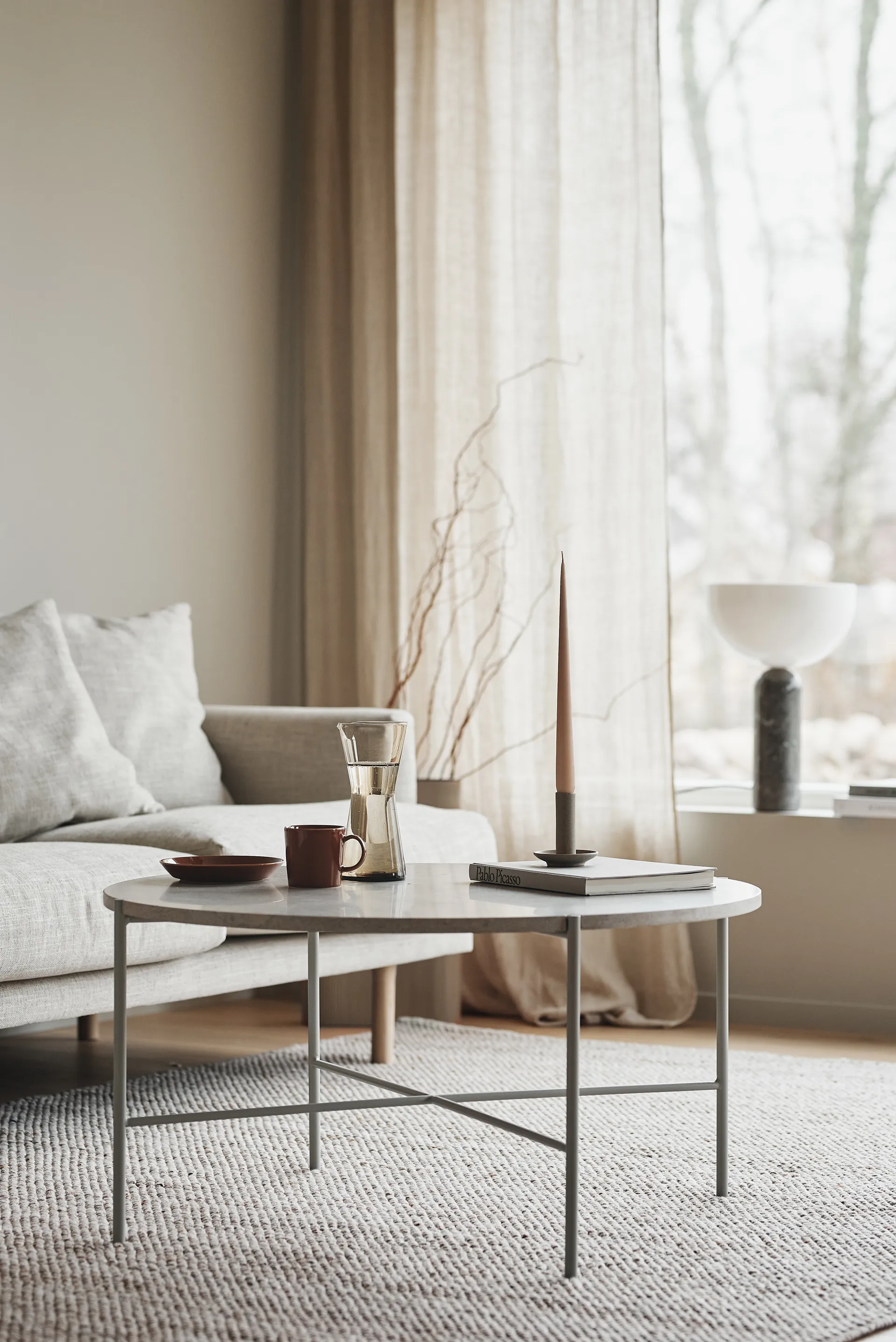 Sjövik Sofa, Bern Beige 0341-Eiche weiß geölt, 3,5-sitzig 1898