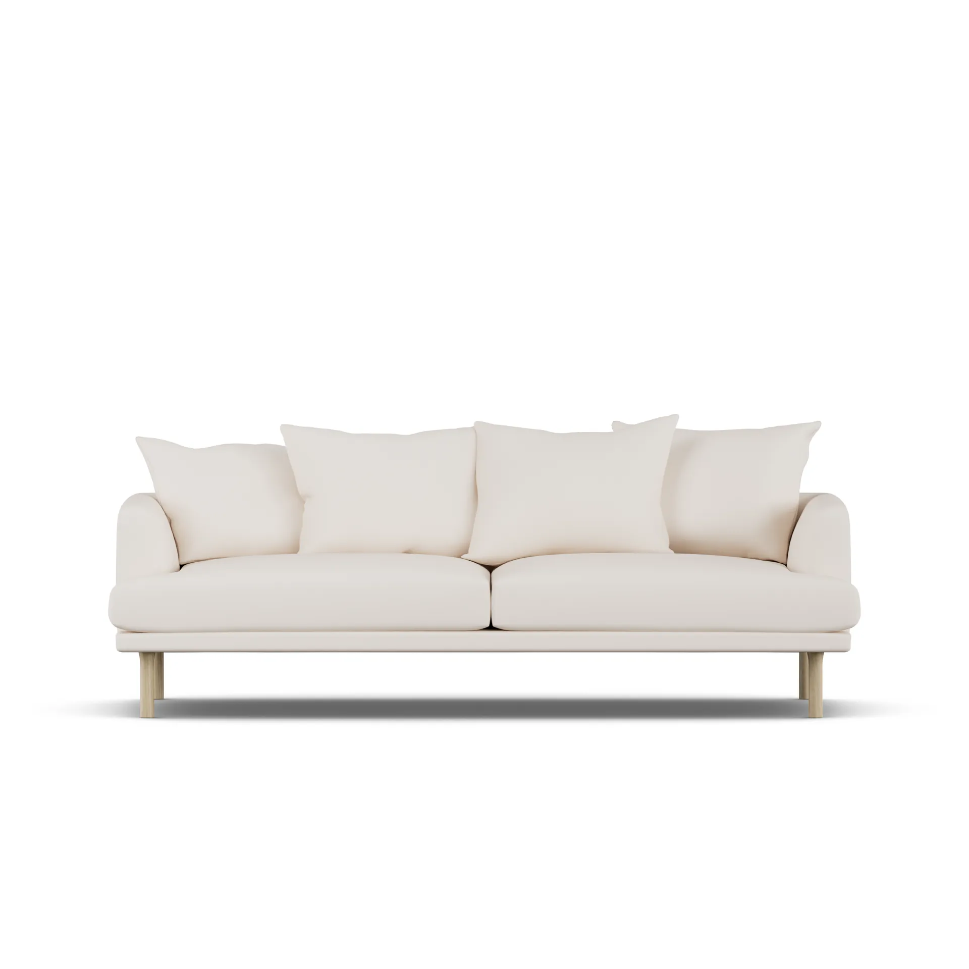 Sjövik Sofa, Caleido Beige 9600-Eiche weiß geölt, 3-sitzig 1898