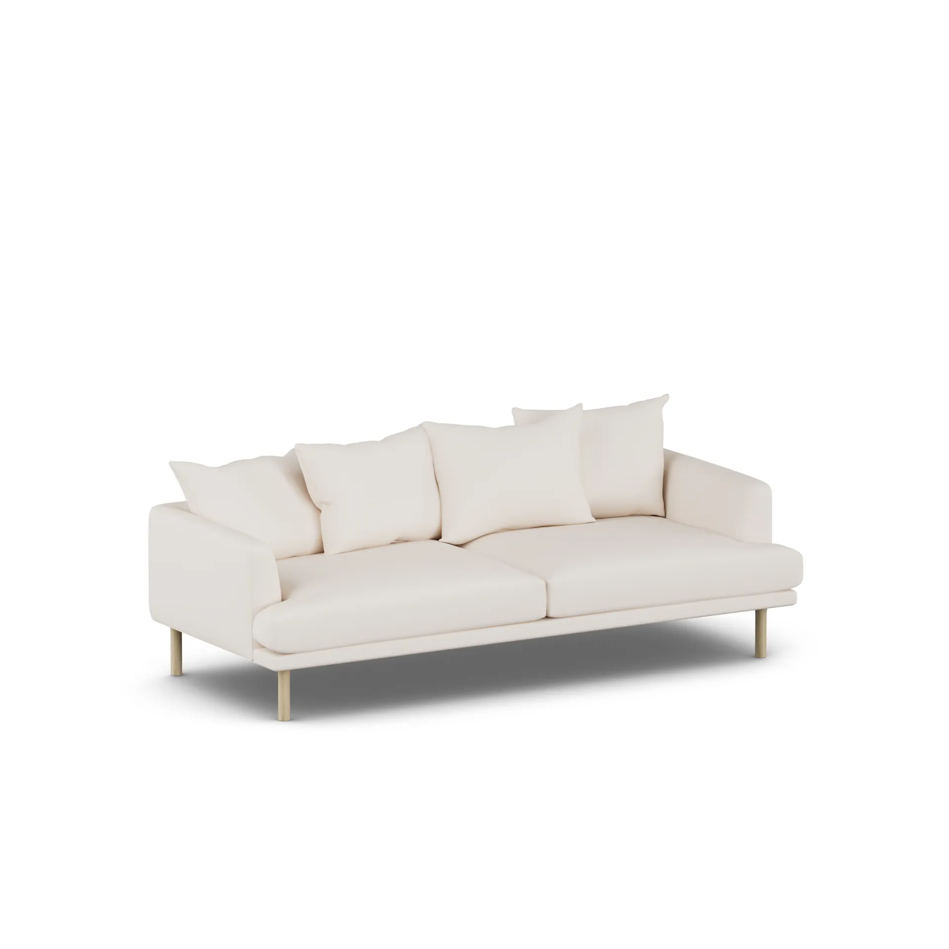 Sjövik Sofa, Caleido Beige 9600-Eiche weiß geölt, 3-sitzig 1898