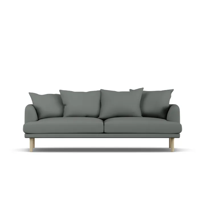 Sjövik Sofa - Caleido Grey 1240-Eiche weiß geölt, 3-sitzig - 1898
