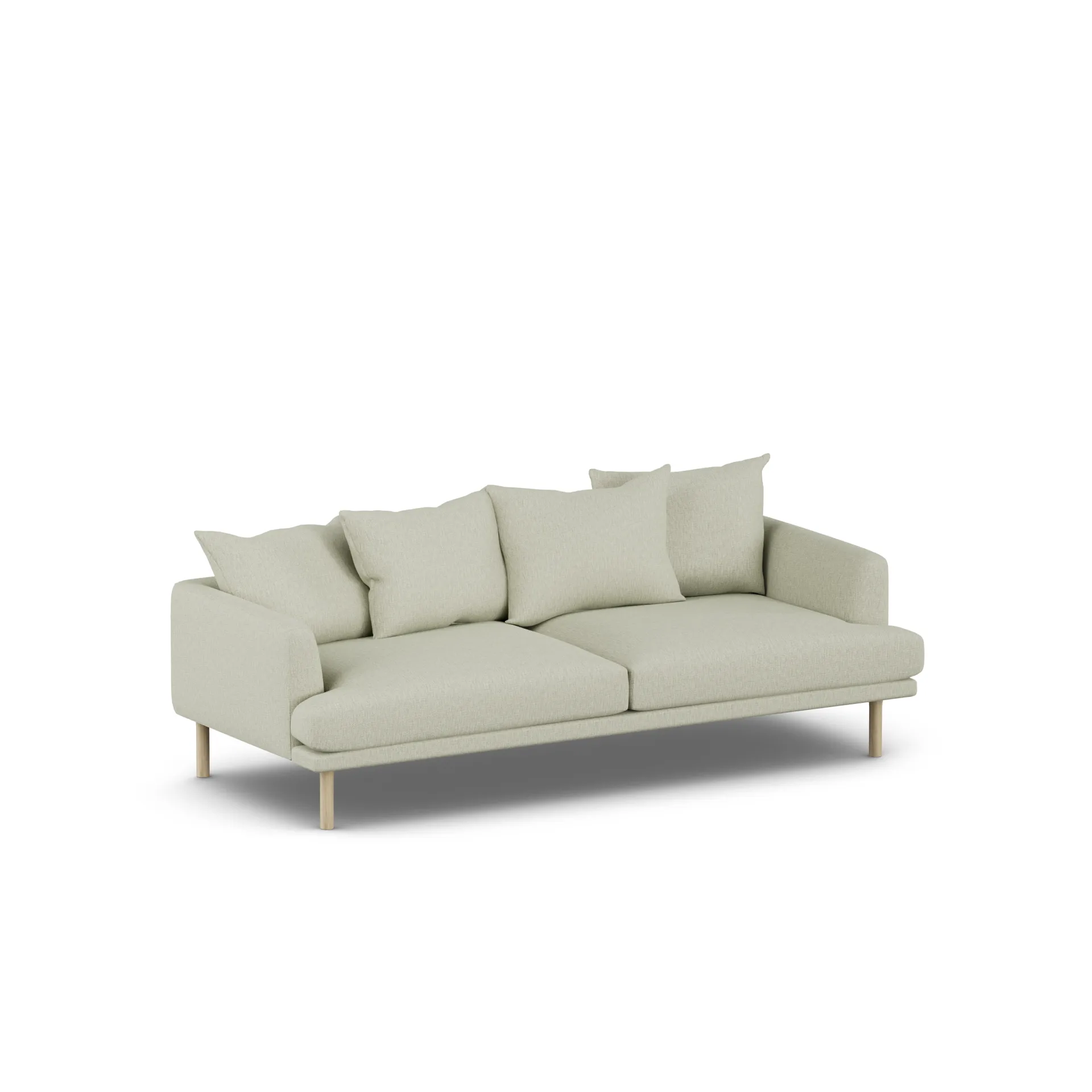 Sjövik Sofa, Luiza Beige 3981-Eiche weiß geölt, 3-sitzig 1898