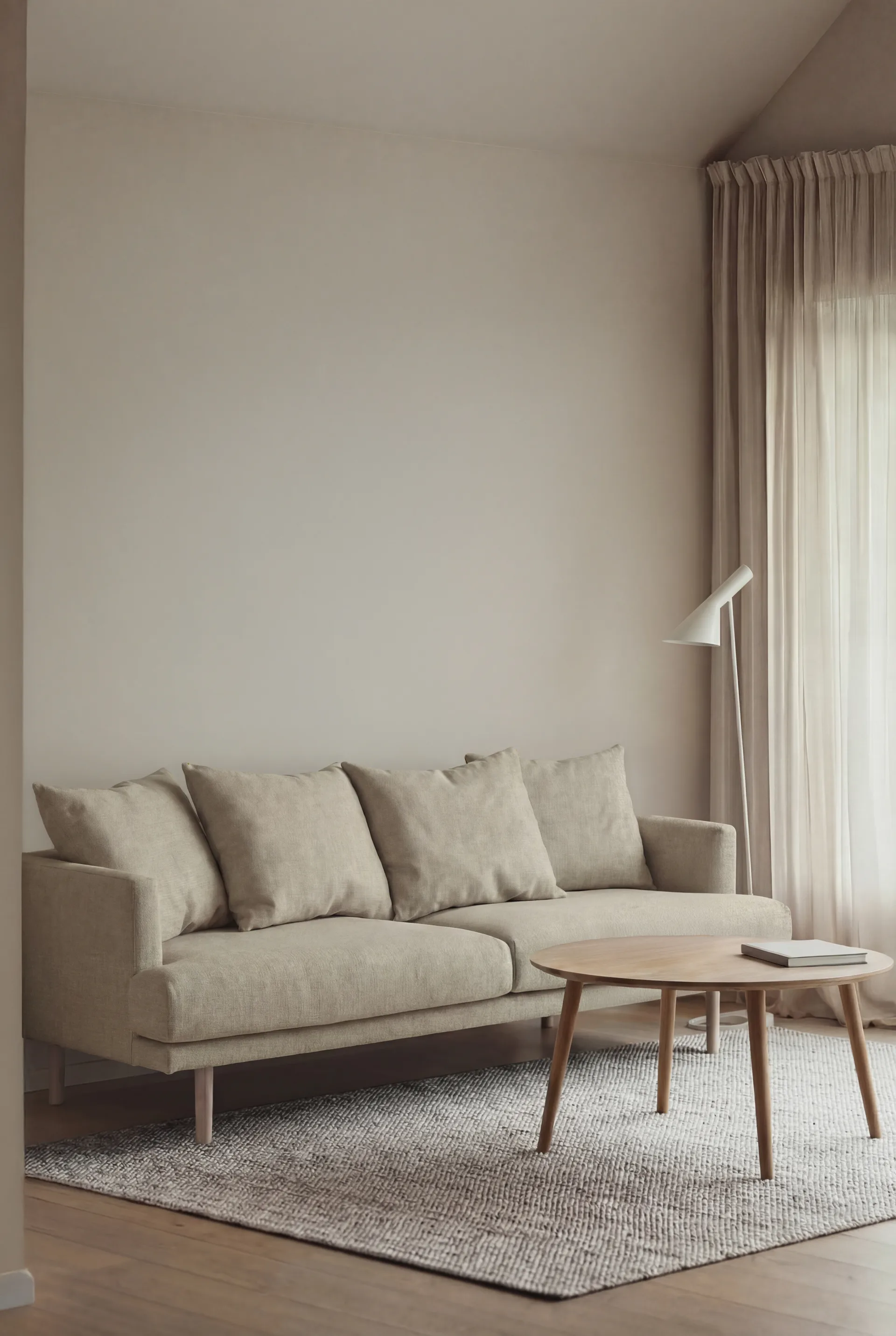 Sjövik Sofa, Luiza Beige 3981-Eiche weiß geölt, 3-sitzig 1898