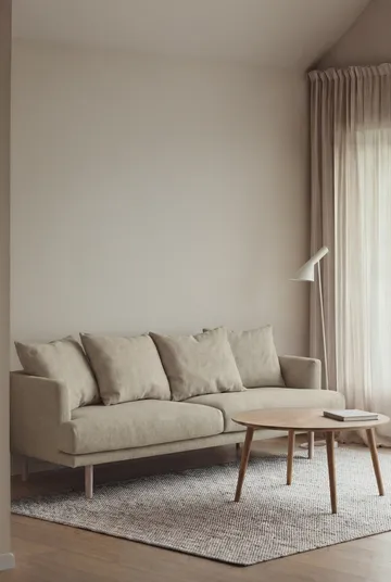 Sjövik Sofa - Luiza Beige 3981-Eiche weiß geölt, 3-sitzig - 1898