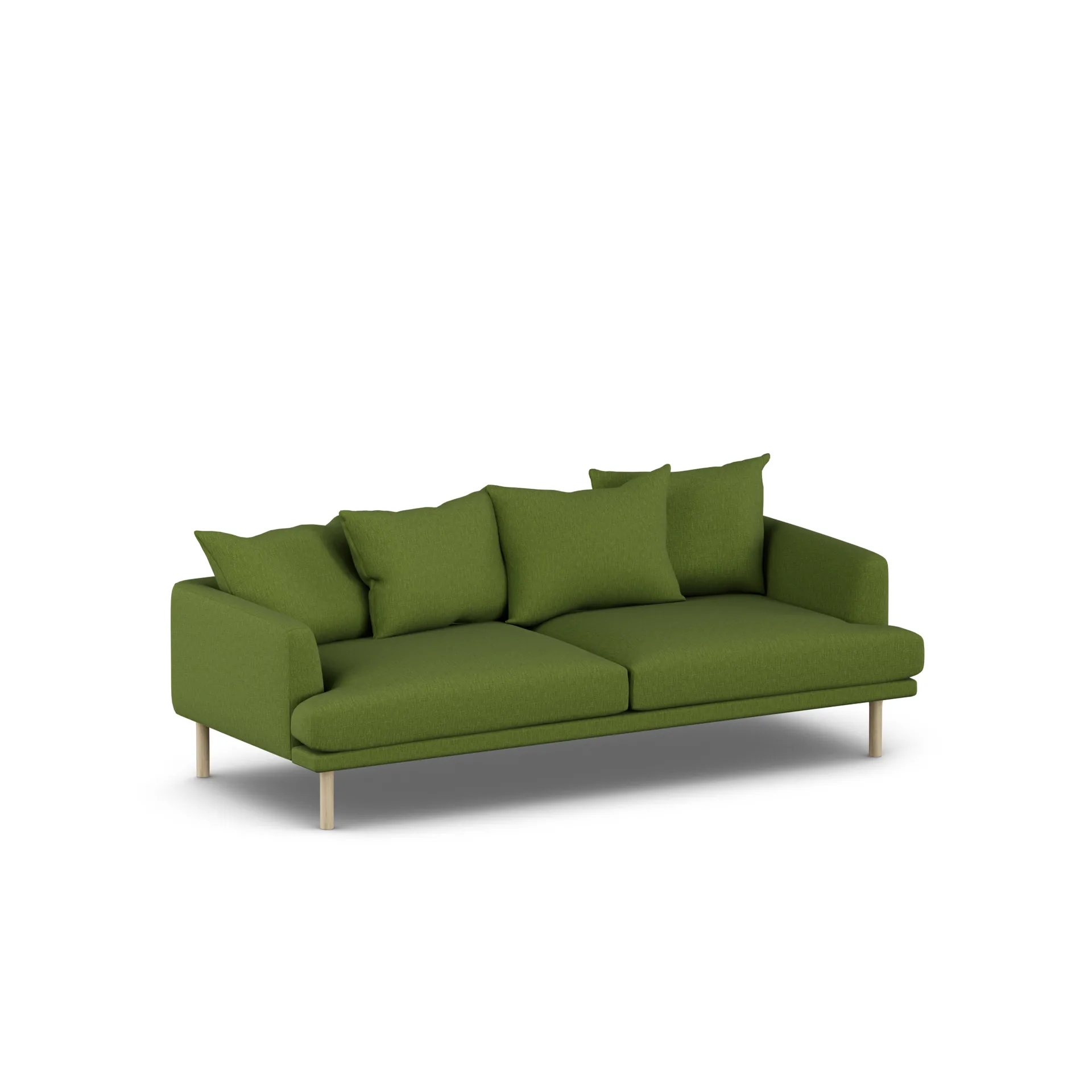 Sjövik Sofa, Luiza Green 3975-Eiche weiß geölt, 3-sitzig 1898