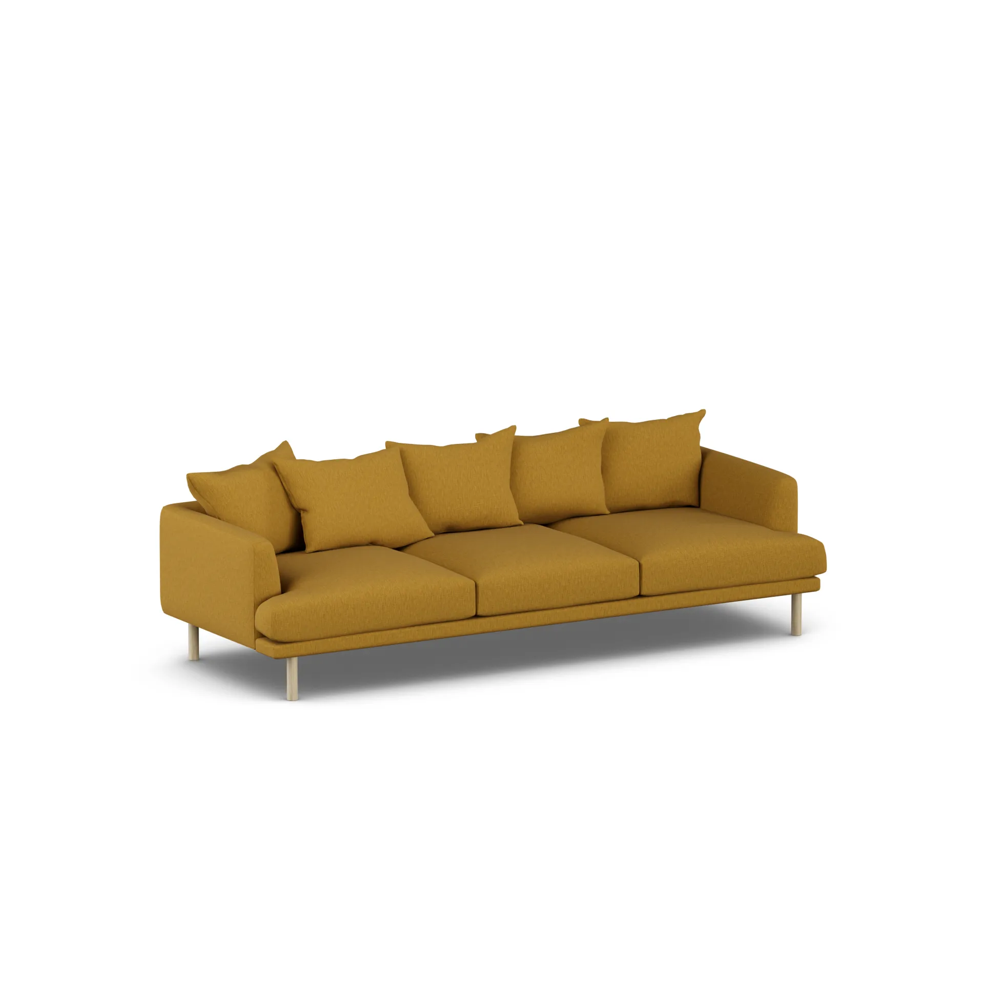 Sjövik Sofa, Luiza Mustard 3972-Eiche weiß geölt, 3,5-sitzig 1898