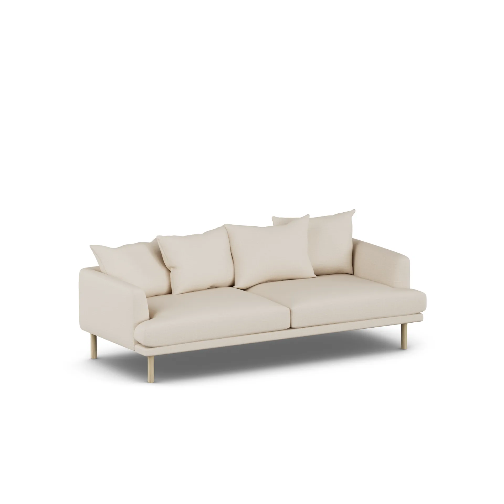 Sjövik Sofa, Same Beige 6670-Eiche weiß geölt, 3-sitzig 1898