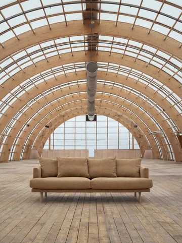 Sjövik Sofa - Same Ochre 6676-Eiche weiß geölt, 3-sitzig - 1898