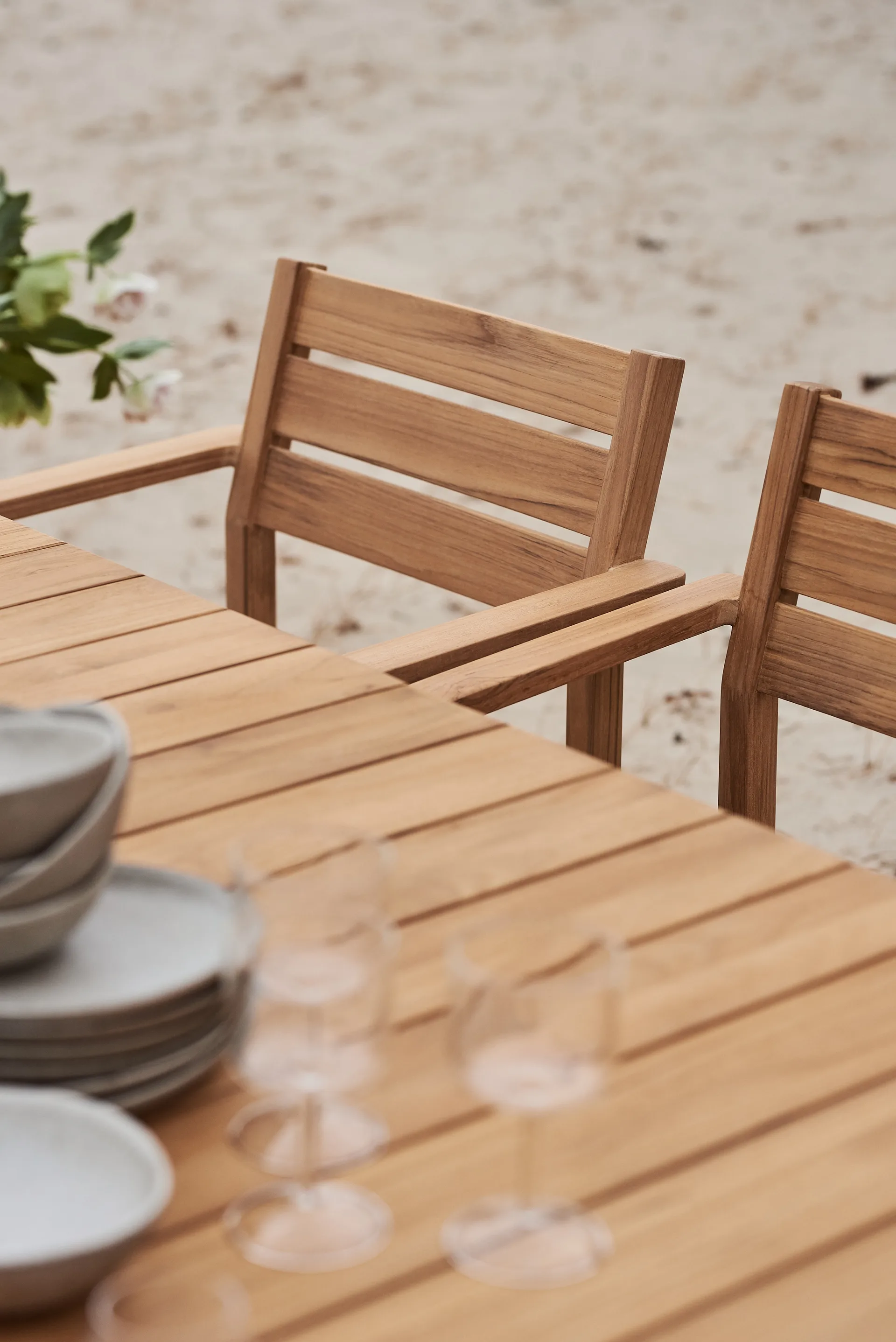 Sköndak Esszimmerstuhl-Set mit 6 Stühlen Teakholz 1898