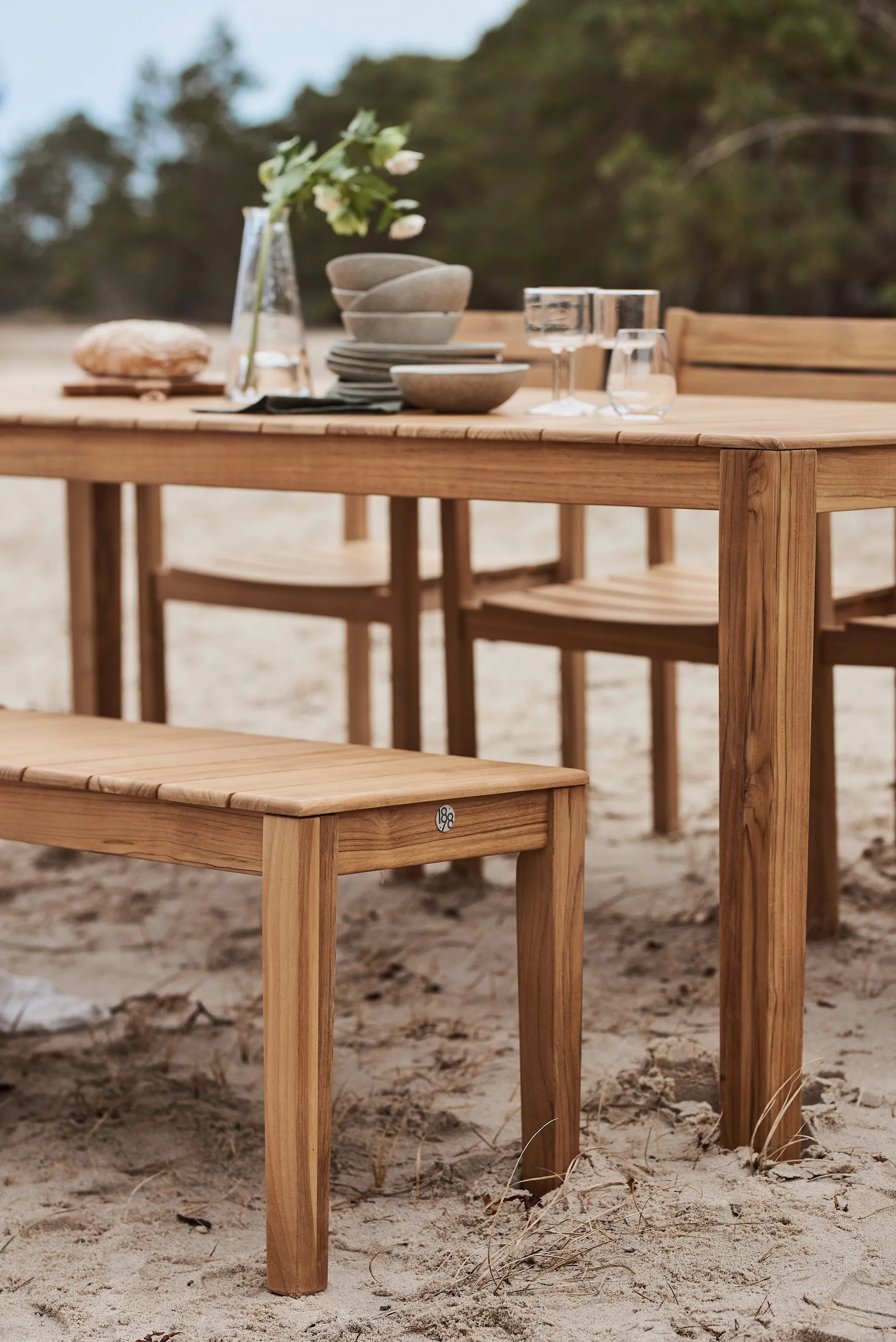 Sköndal Bank 199x40x45 cm, Teak 1898