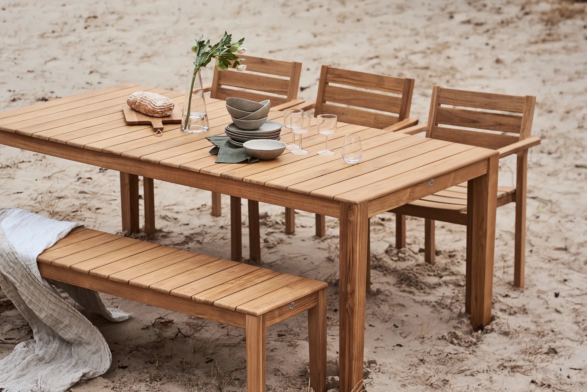 Sköndal Bank 199x40x45 cm, Teak 1898