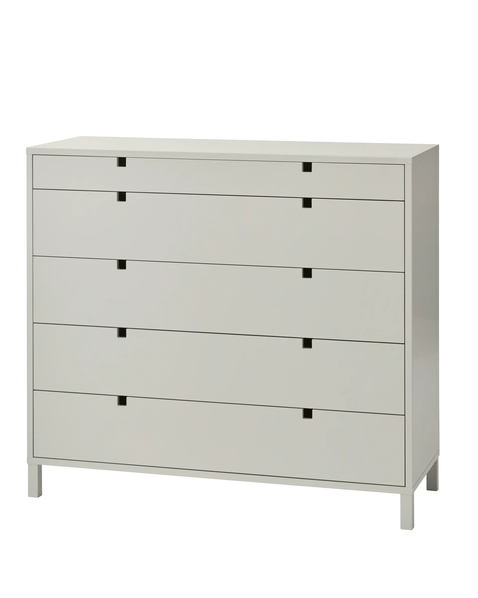 Square Kommode 5 Schubladen, Sand 1898