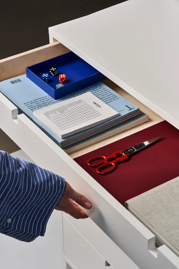 Square Kommode 5 Schubladen - Weiß - 1898