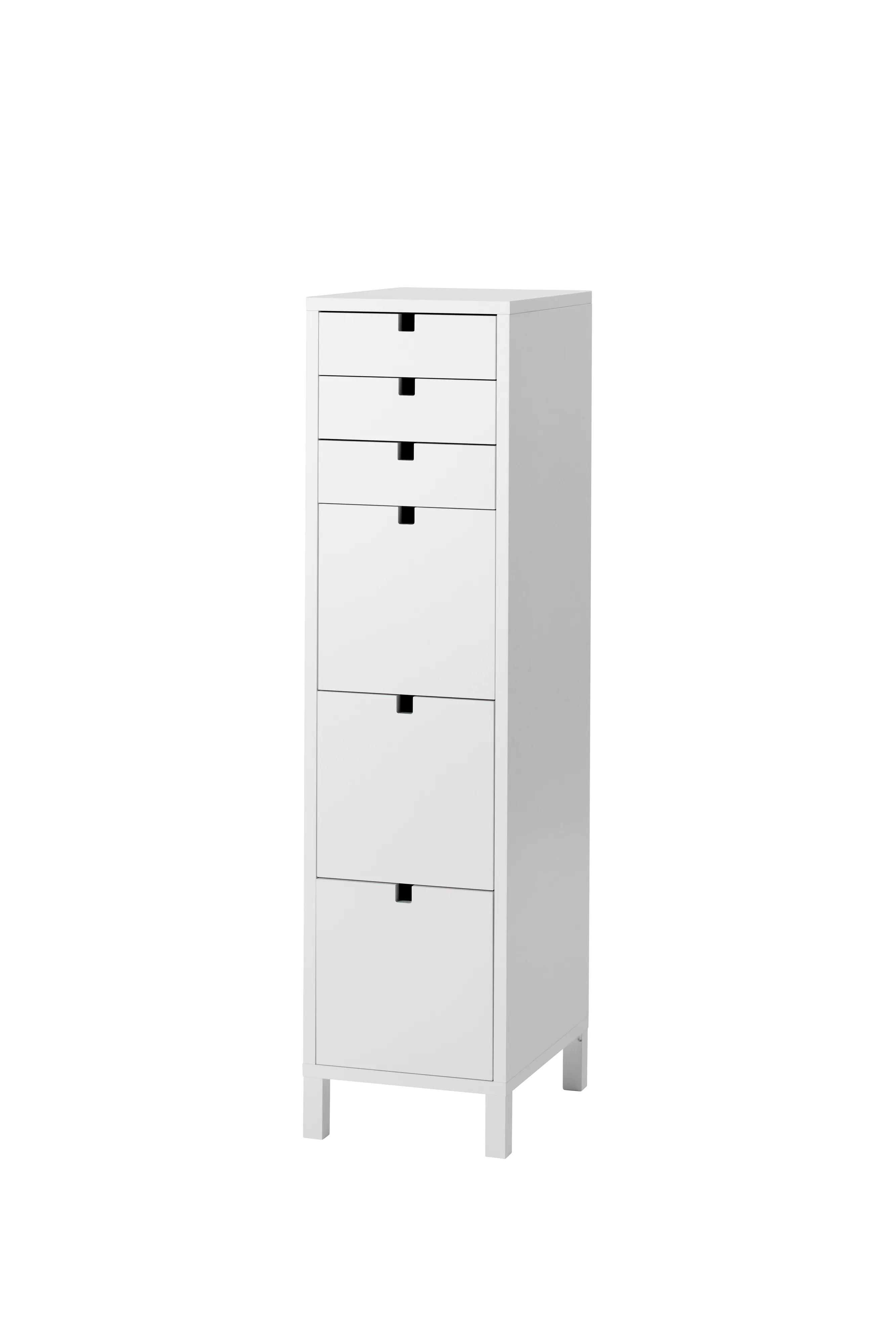 Square Kommode smal 6 Schubladen