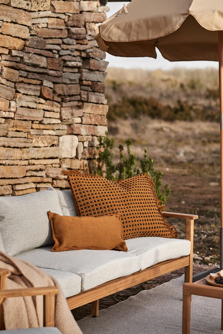 Stockaryd 3-Sitzer Sofa teak - Hellgrau - 1898