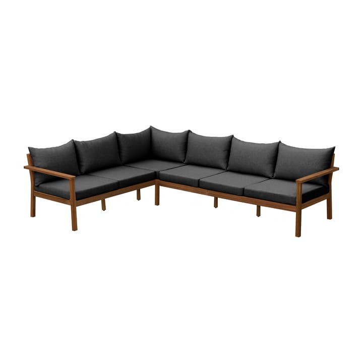 Stockaryd Ecksofa Teak-Dunkelgrau - undefined - 1898